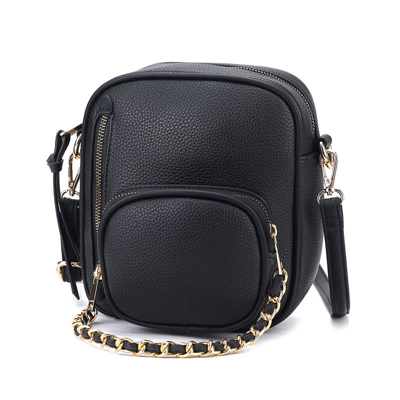 Shop Mkf Collection By Mia K Winona Vegan Leather Women's Crossbody Bag In Black