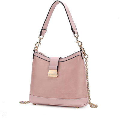 Shop Mkf Collection By Mia K Pilar Vegan Leather Women's Shoulder Bag In Pink
