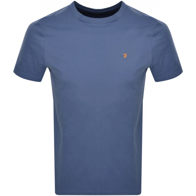 Shop Farah Vintage Danny T Shirt Blue