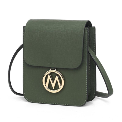 Shop Mkf Collection By Mia K Skylar Vegan Leather Women's Crossbody Bag In Green