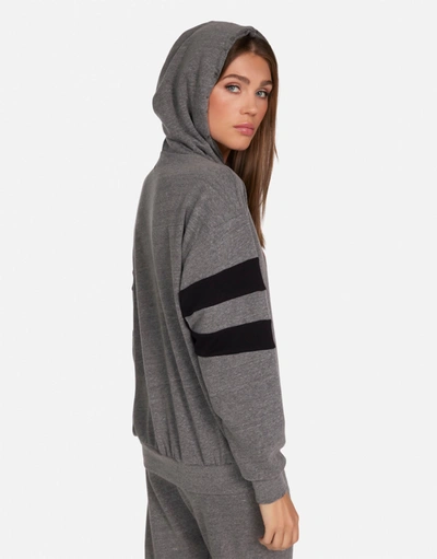 Lauren Moshi Breezy Kiss Local Crew In Heather Grey/black