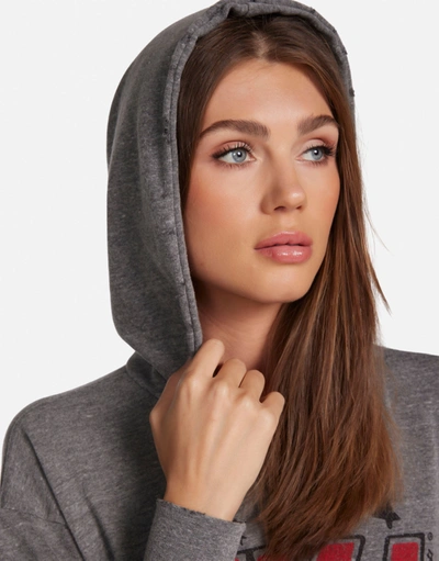 Lauren Moshi Breezy Kiss Local Crew In Heather Grey/black