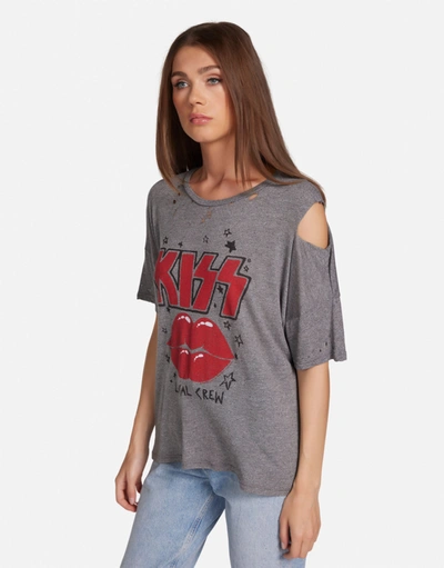 Lauren Moshi Kierstyn Kiss Local Crew In Heather Grey