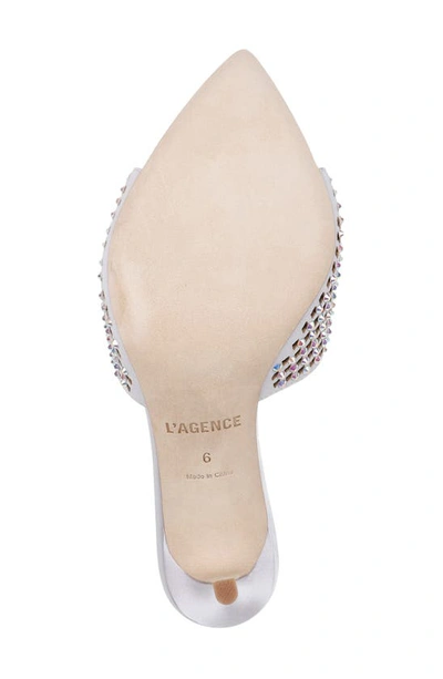 Shop L Agence Narcise Rhinestone Sandal In Lilac