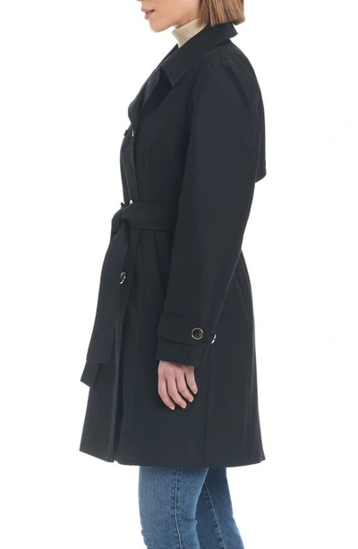 Shop Sanctuary Double Breasted Trench Coat In Black