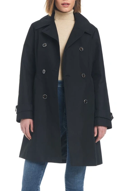Shop Sanctuary Double Breasted Trench Coat In Black