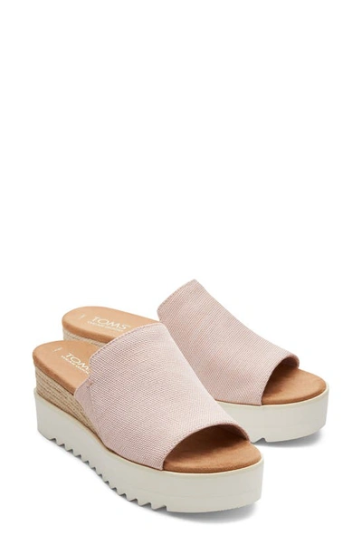 Shop Toms Diana Mule Sandal In Light/ Pastel Pink