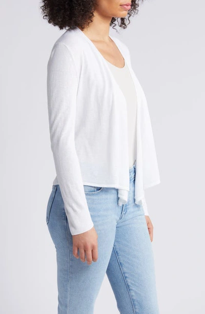 Nic + Zoe All Year 4-way Convertible Cardigan In Paper White