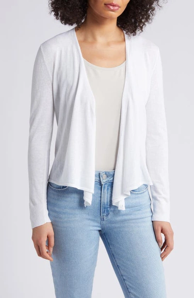 Nic + Zoe All Year 4-way Convertible Cardigan In Paper White