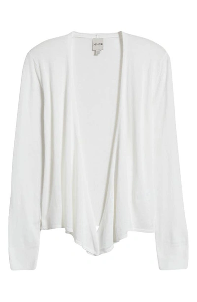 Nic + Zoe All Year 4-way Convertible Cardigan In Paper White