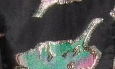 Black Halo Devalin Floral Jacquard Gown In Playful Paradise