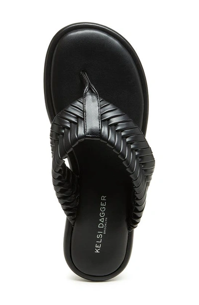 Shop Kelsi Dagger Brooklyn Tidal Flip Flop In Black