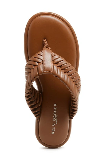 Shop Kelsi Dagger Brooklyn Tidal Flip Flop In Cognac