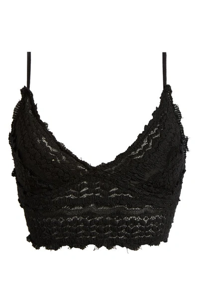 Free People Intimately Fp Amina Longline Bralette In Black