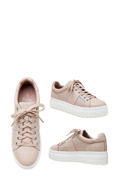 Linea Paolo Jett Platform Sneaker In Blush Pink