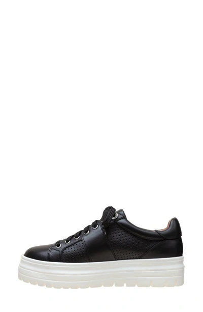 Linea Paolo Jett Platform Sneaker In Black