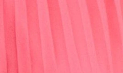 Shop Sam Edelman Long Sleeve Pleated Georgette Dress In Pretty Pink