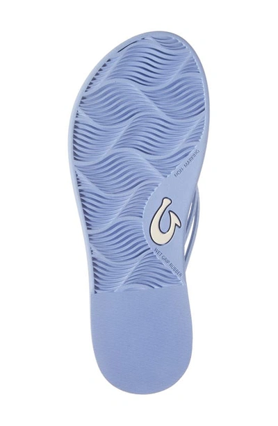 Shop Olukai Aka Flip Flop In Cloud Blue / Cloud Blue