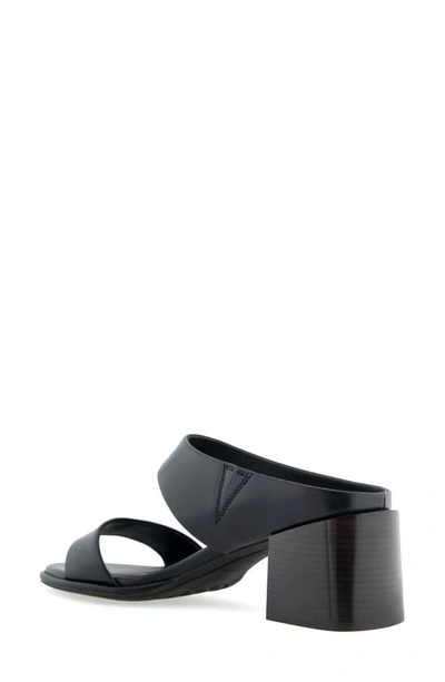 Shop Aerosoles Nika Slide Sandal In Black Leather