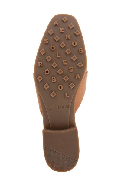 Shop Aerosoles Patchin Mule In Tan Pebbled Leather