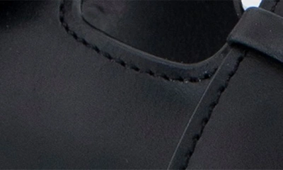 Shop Aerosoles Link Buckle Slide Sandal In Black Leather