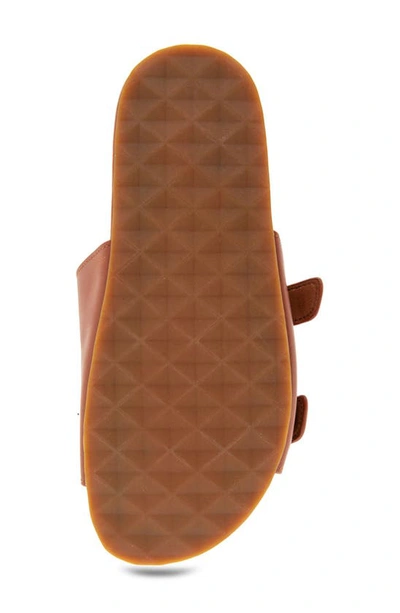 Shop Aerosoles Link Buckle Slide Sandal In Ginger Bread Leather