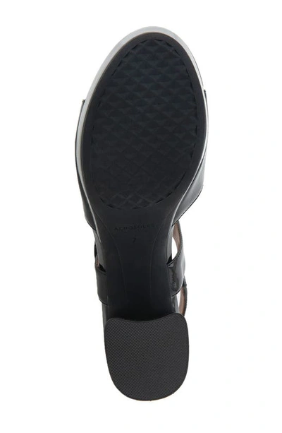 Shop Aerosoles Chamber Platform Sandal In Black Patent Pu