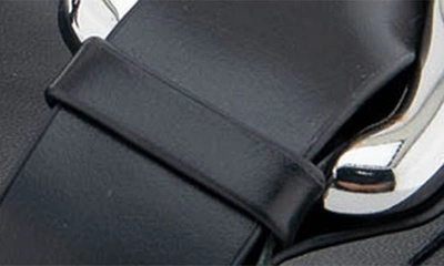 Shop Aerosoles Chance Platform Slide Sandal In Black Leather