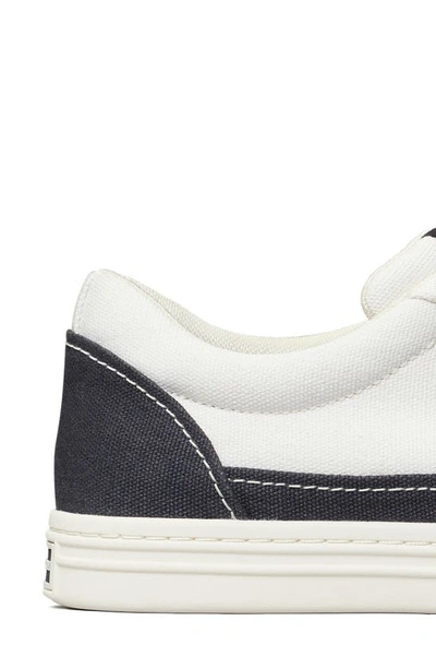 Shop Tory Burch Classic Court Sneaker In Ivory Canvas/ Navy Bandana