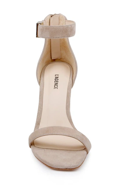 Shop L Agence Thea Ankle Strap Sandal In Macaroon