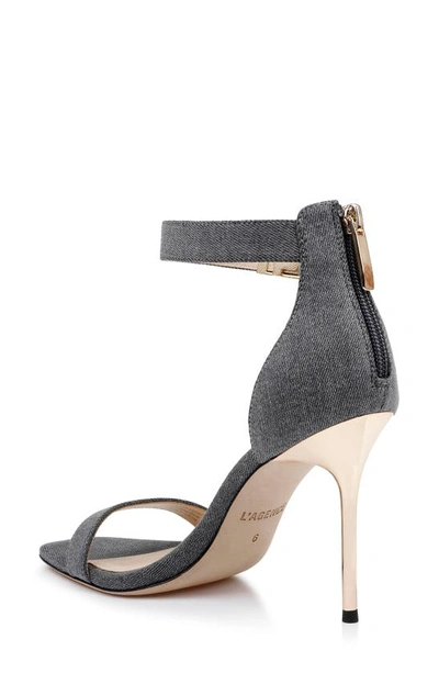 Shop L Agence Thea Ankle Strap Sandal In Grey