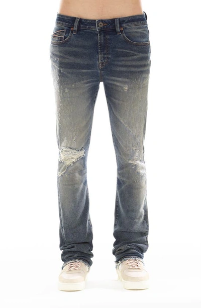 Shop Cult Of Individuality Lenny Ripped Bootcut Jeans In Cyrus