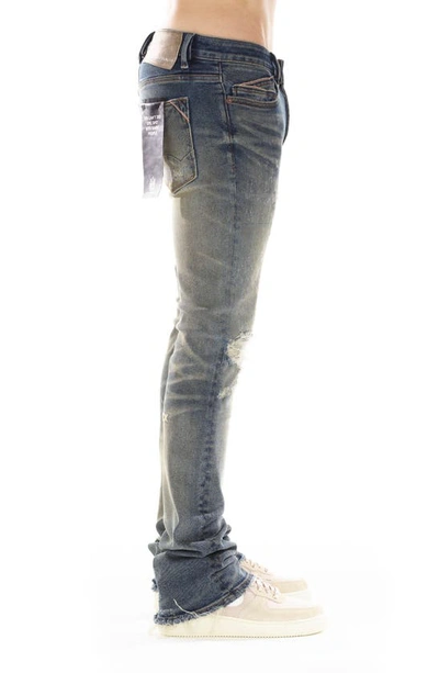 Shop Cult Of Individuality Lenny Ripped Bootcut Jeans In Cyrus