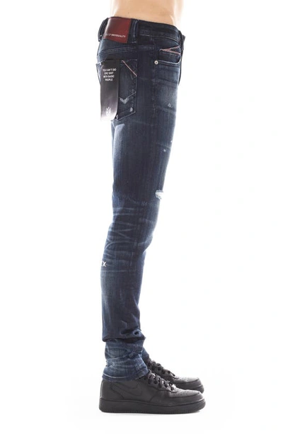 Shop Cult Of Individuality Punk Distressed Super Skinny Jeans In Kol