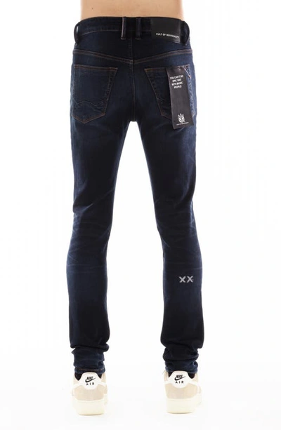 Cult Of Individuality Punk Super Skinny Jeans In Noir
