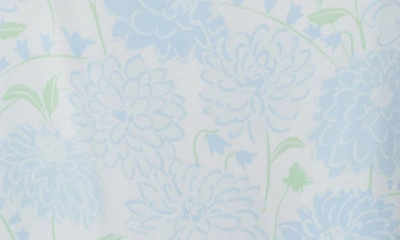 Shop Kate Spade Print Short Pajamas In Blue Floral Print