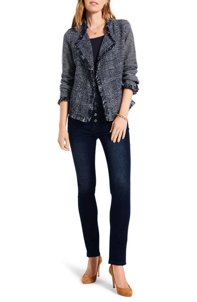 Nic + Zoe Stretch Cotton Shelf Bra Tank In Dark Indigo