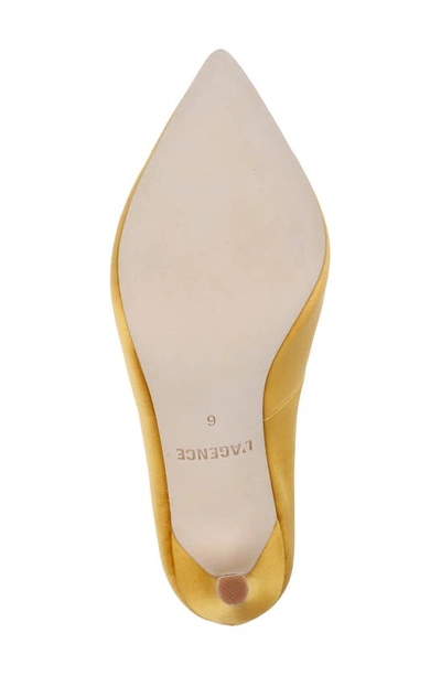 Shop L Agence Elea Buckle Pump In Citrine