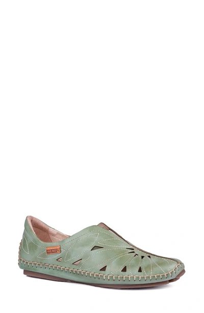 Pikolinos Women's Jerez Moccasin In Pickle In Mint Green