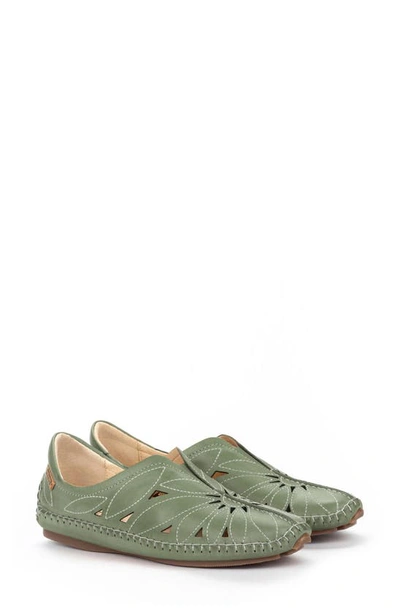 Pikolinos Women's Jerez Moccasin In Pickle In Mint Green