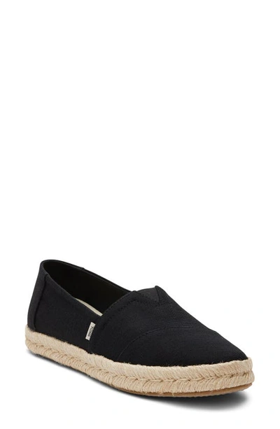 Toms Alrope Espadrille In Black