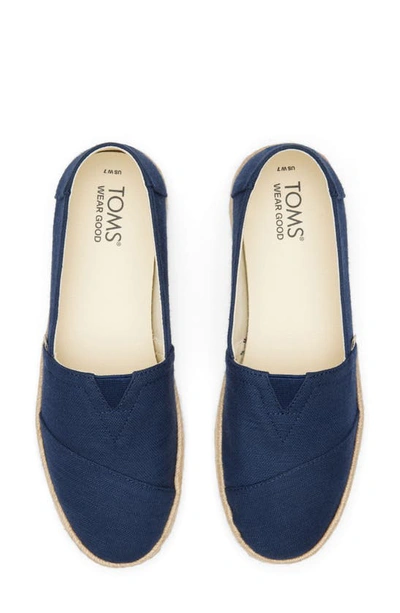 Shop Toms Alrope Espadrille In Navy