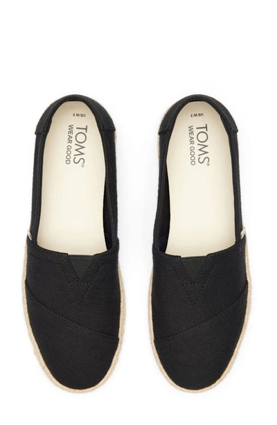 Toms Alrope Espadrille In Black