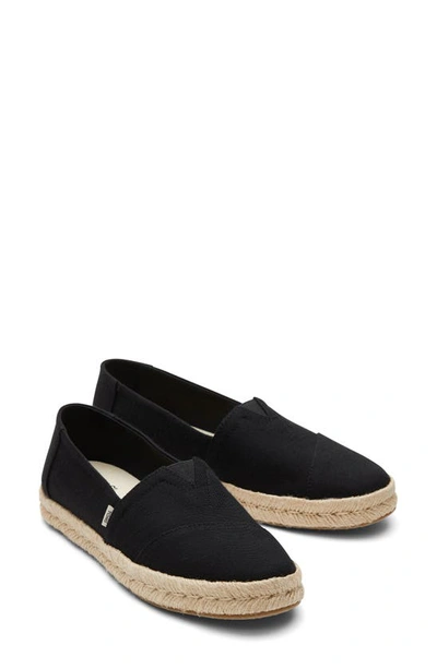 Toms Alrope Espadrille In Black