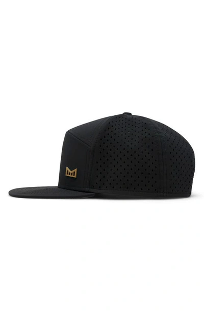 Shop Melin Trenches Icon Hydro Performance Snapback Hat In Black/ Gum