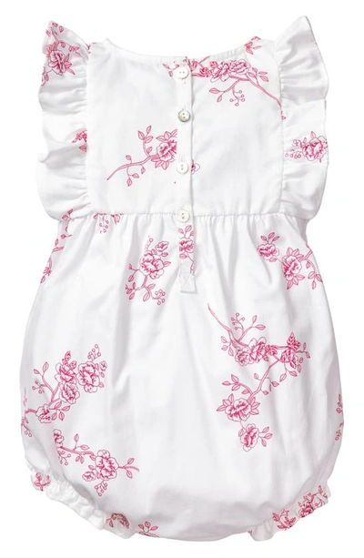 Petite Plume English Rose Ruffle Romper In White