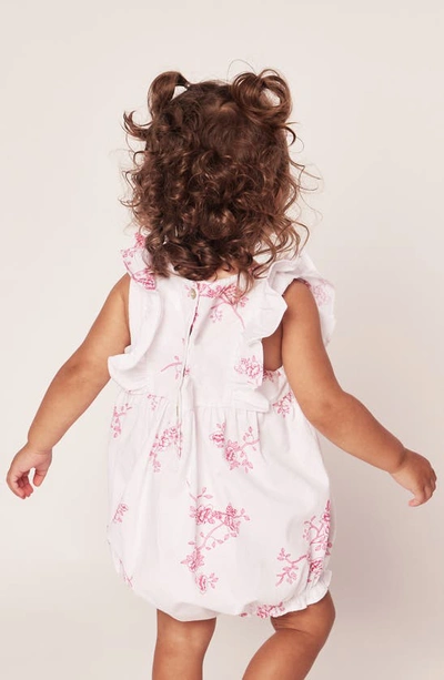 Petite Plume English Rose Ruffle Romper In White