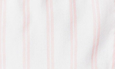 Shop Petite Plume Stripe Ruffle Romper In White