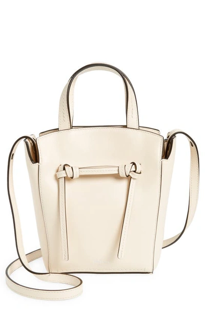 Shop Mulberry Mini Clovelly Leather Tote In Eggshell