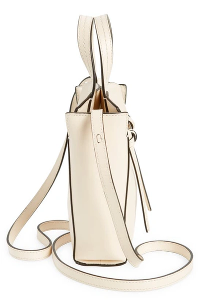 Shop Mulberry Mini Clovelly Leather Tote In Eggshell